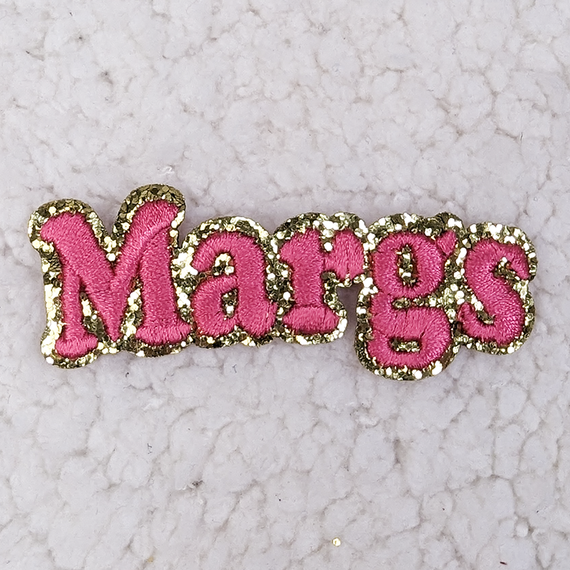 Margs Embroidered Glitter HAT/POCKET Patch