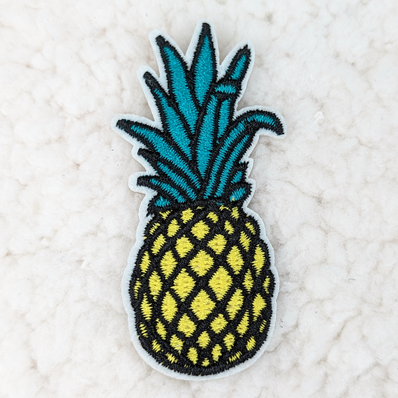 Pineapple Embroidered  HAT/POCKET Patch