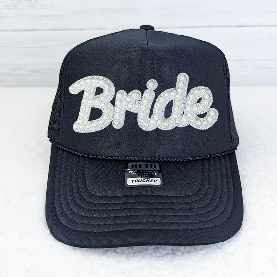 GLUE ON BRIDE Pearl Sparkle HAT/POCKET Patch