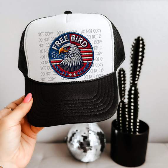 Free Bird Eagle Faux Patch Sublimation Transfer