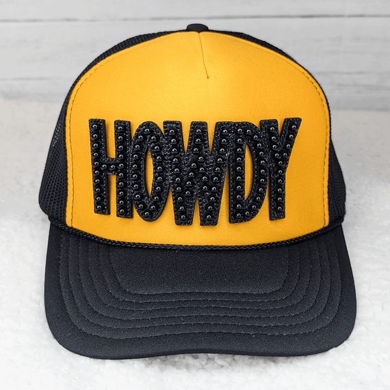 GLUE ON Howdy Black Pearl HAT/POCKET Patch