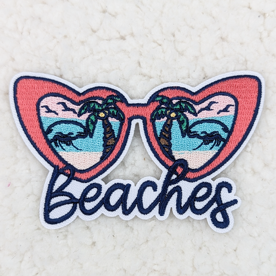 Beaches Embroidered HAT/POCKET Patch