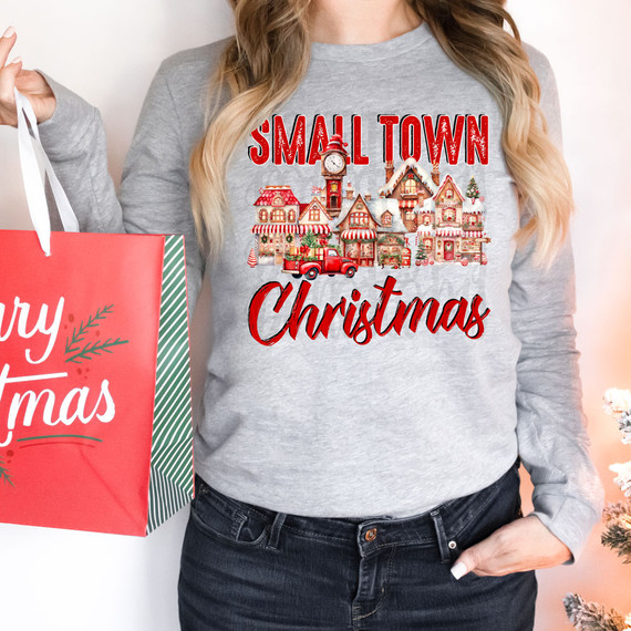 Small Town Christmas Vintage DTF Heat Transfer