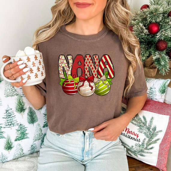 Nana Christmas Bells DTF Heat Transfer