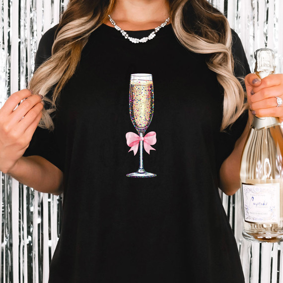 Champagne Coquette DTF Heat Transfer