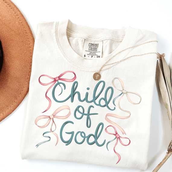 Child Of God Bow DTF Heat Transfer