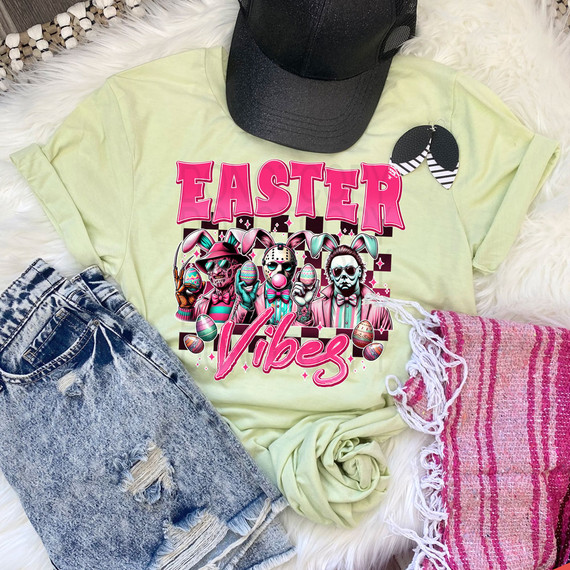 Easter Vibes Horror DTF Heat Transfer