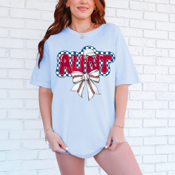Coquette Baseball Aunt DTF Heat Transfer