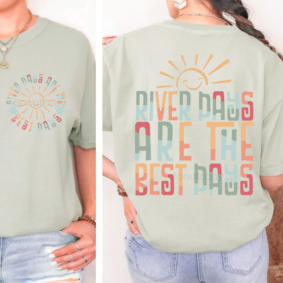 River Days Are The Best Days Boho SET DTF Heat Transfer