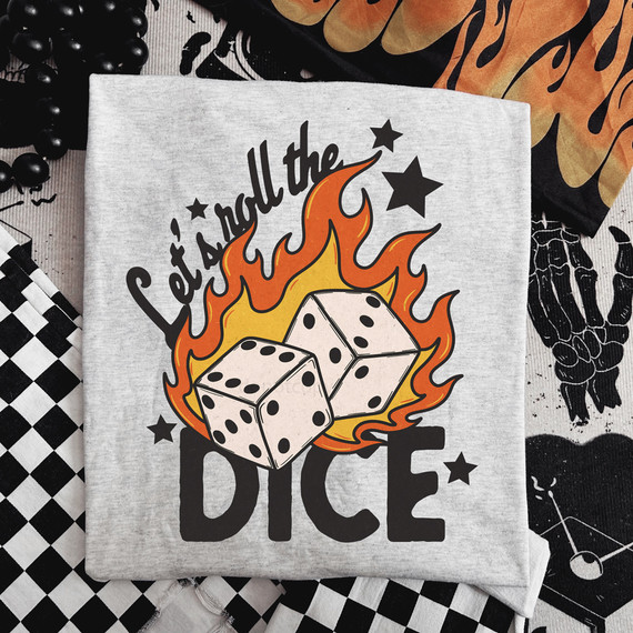 Let's Roll The Dice DTF Heat Transfer