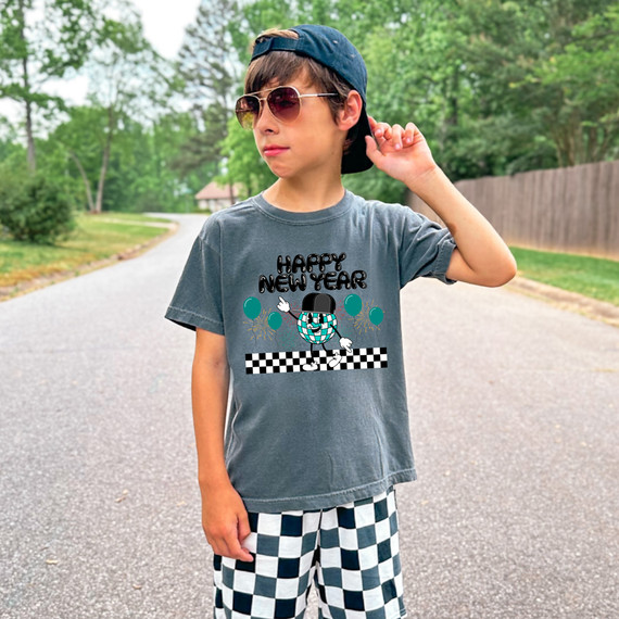 Retro Happy New Year Snapback DTF Heat Transfer