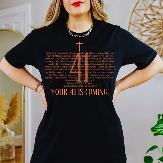 Your 41 Is Coming CORAL DTF Heat Transfer