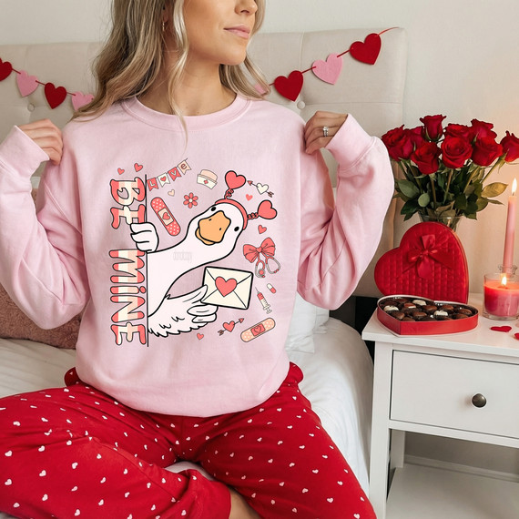 Be Mine Goose DTF Heat Transfer