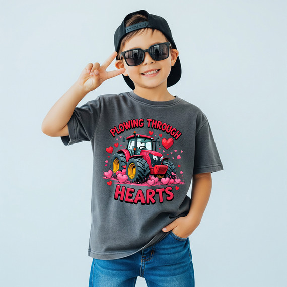 Plowing Through Hearts DTF Heat Transfer