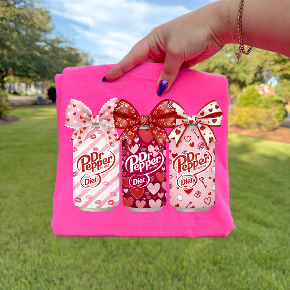 Diet Dr P  Valentine Cans DTF Heat Transfer