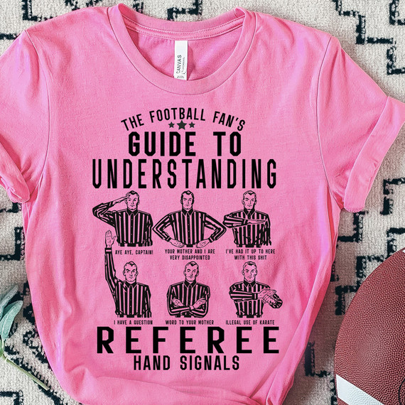 The Football Fan’s Guide to Understanding Referee Hand Signals BLACK DTF Heat Transfer