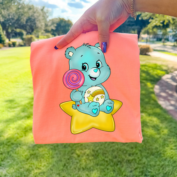 Retro Star Bear DTF Heat Transfer