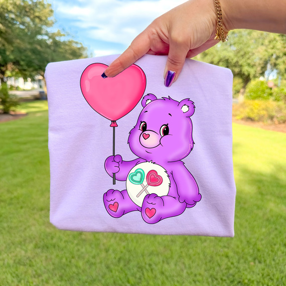 Retro Lollipop Bear DTF Heat Transfer