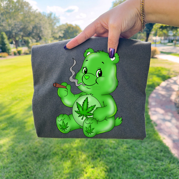 Retro Smoking Bear DTF Heat Transfer