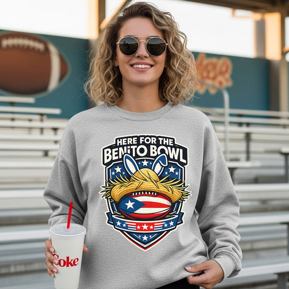 Here For The Benito Bowl DTF Heat Transfer