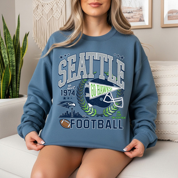 Seattle Football DTF Heat Transfer
