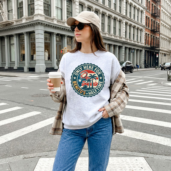 Retro Only Here for Benito’s Halftime DTF Heat Transfer