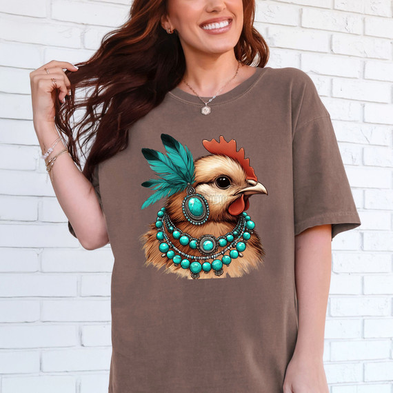 Western Hen DTF Heat Transfer