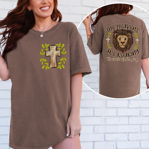 The Heavens Are Roaring The Praise Of His Glory SET DTF Heat Transfer