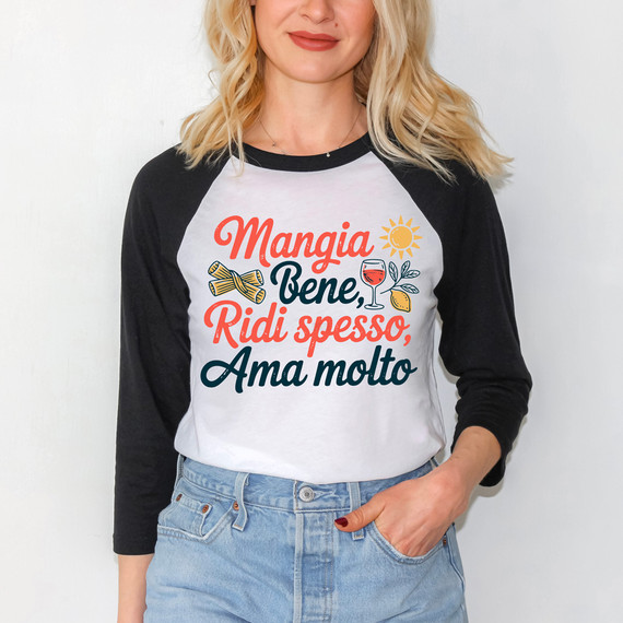 Mangia Bene, Ridi Spesso, Ama Molto DTF Heat Transfer