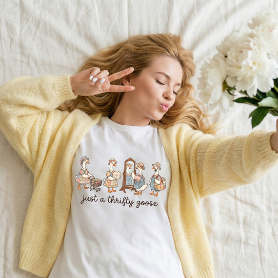 Just A Thrifty Goose DTF Heat Transfer