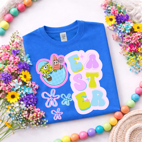 Retro Sea Sponge Easter DTF Heat Transfer