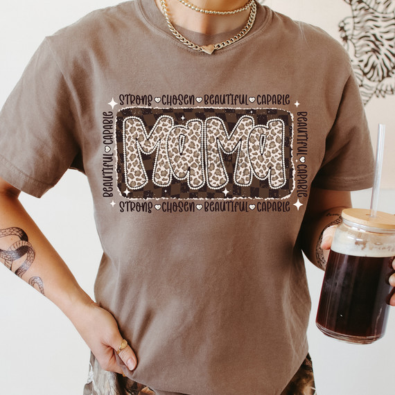 Leopard Mama DTF Heat Transfer