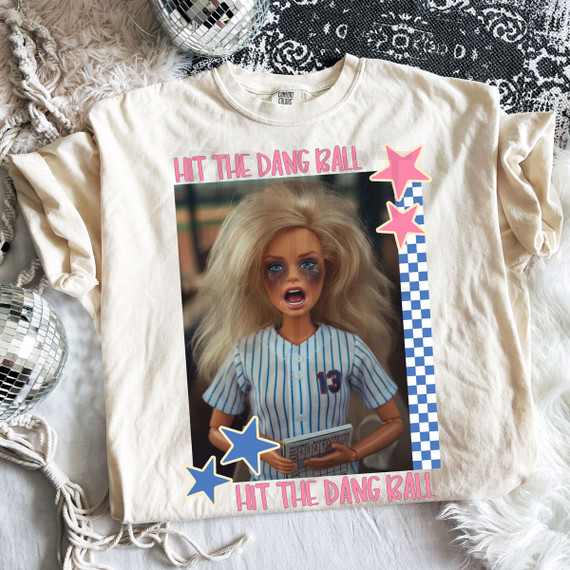 Hit The Dang Ball DTF Heat Transfer