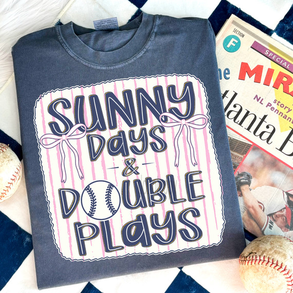 Sunny Days & Double Plays DTF Heat Transfer