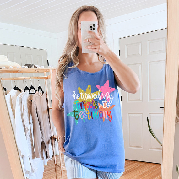 He Turned My Trials Into Testimony DTF Heat Transfer