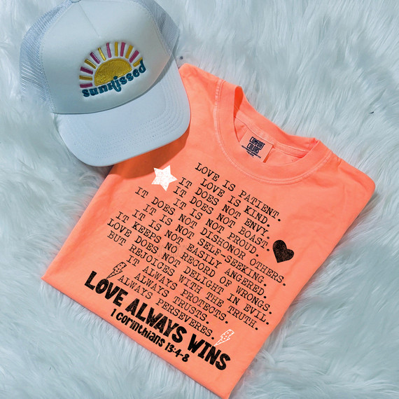 Love Always Wins BLACK DTF Heat Transfer