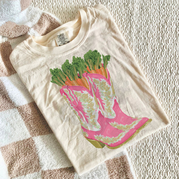 Easter Cowgirl Boots DTF Heat Transfer