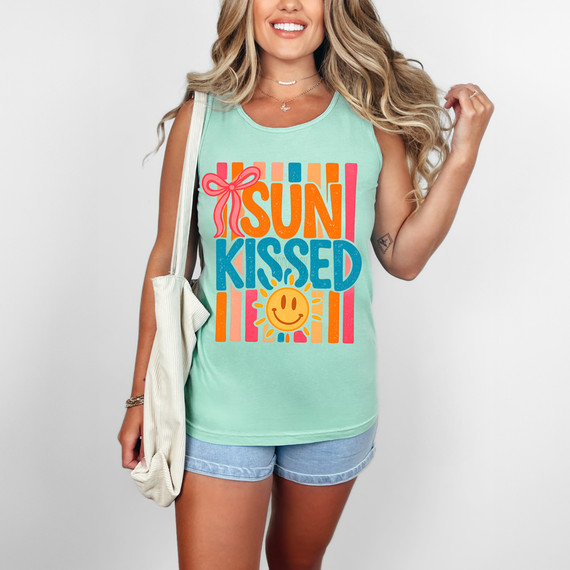 Sun Kissed Multicolor Stripes DTF Heat Transfer