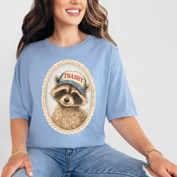 Trashy Raccoon DTF Heat Transfer