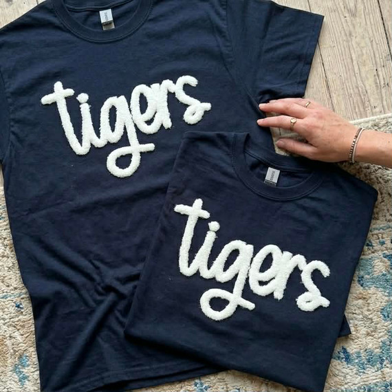 Tigers WHITE Fluffy Patch