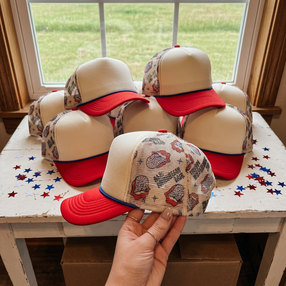 All American Babe Foam Trucker Hat