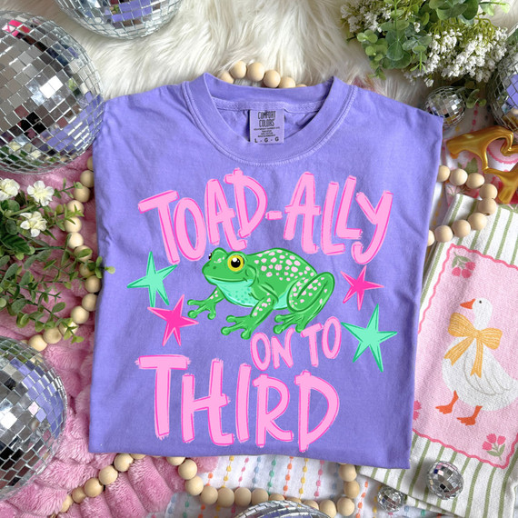 Toad-Ally On To PINK DTF Heat Transfer