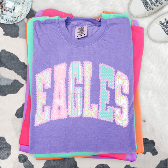 Cottagecore Patterned Eagles DTF Heat Transfer