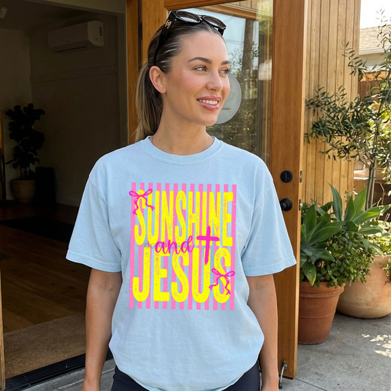 Sunshine & Jesus DTF Heat Transfer