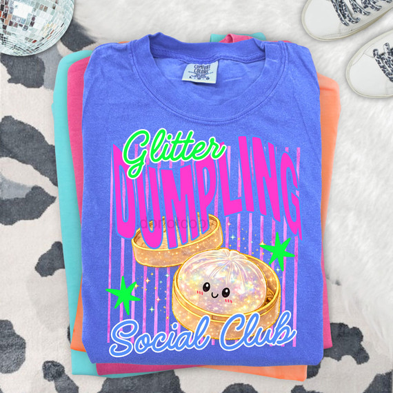 Glitter Dumplings Social Club DTF Heat Transfer