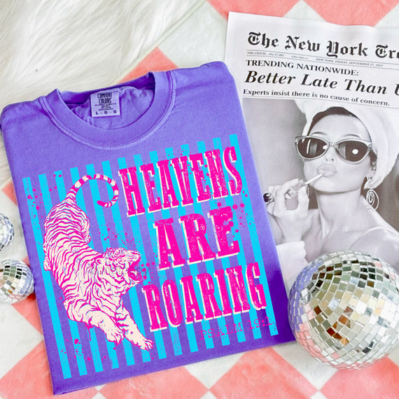 Heavens Are Roaring Stripes DTF Heat Transfer
