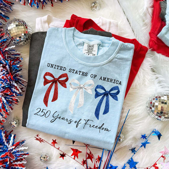 United States Of America Bows 250 Years Of Freedom DTF Heat Transfer