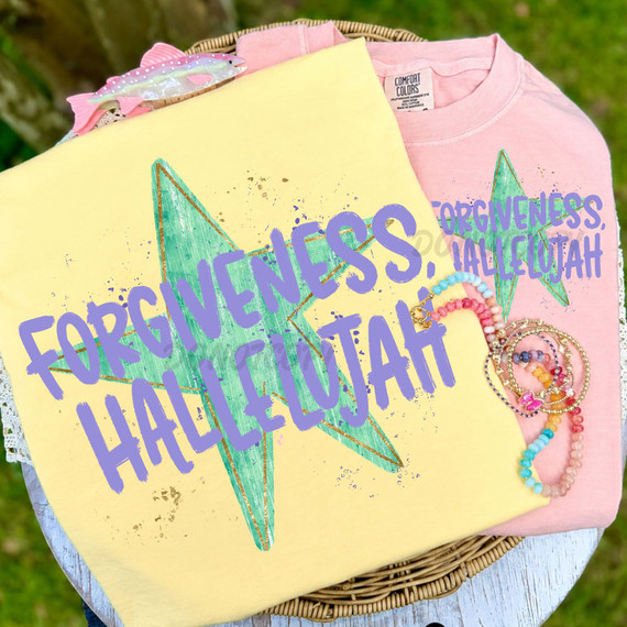 Forgiveness Hallelujah DTF Heat Transfer