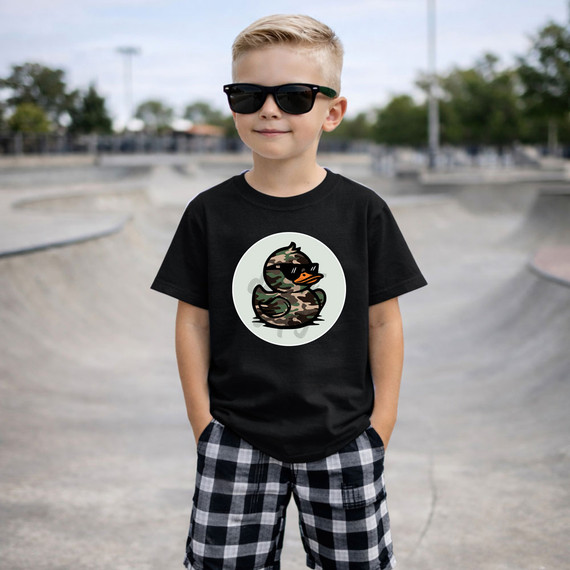 Camo Rubber Ducky DTF Heat Transfer
