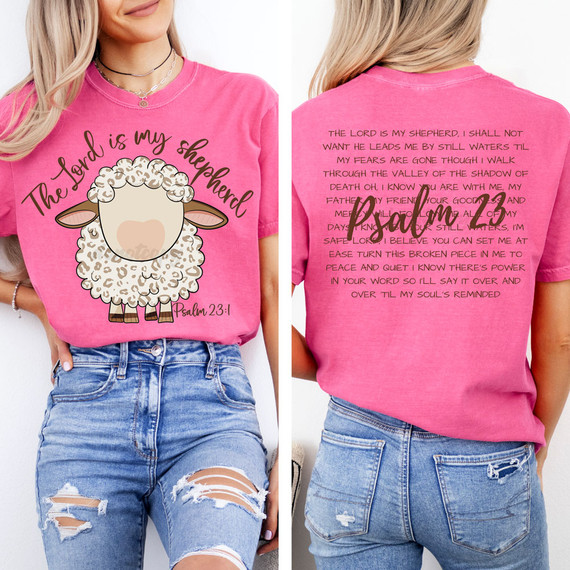 The Lord Is My Shepherd FULL SET DTF Heat Transfer